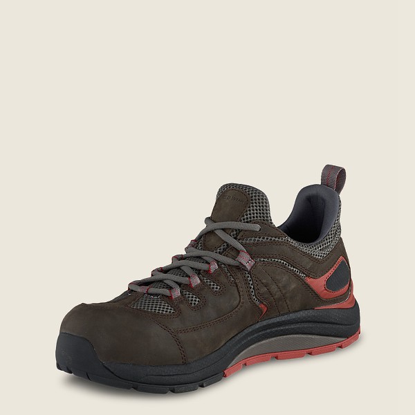 Red Wing Mens Cooltech™ Athletics - Safety Toe - Work Shoes Dark Brown - 9587CFDXU